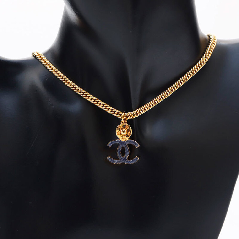 CHANEL Blue Logo Necklace - Picture 9 of 9